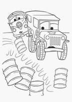 coloriage cars le van et le buggy